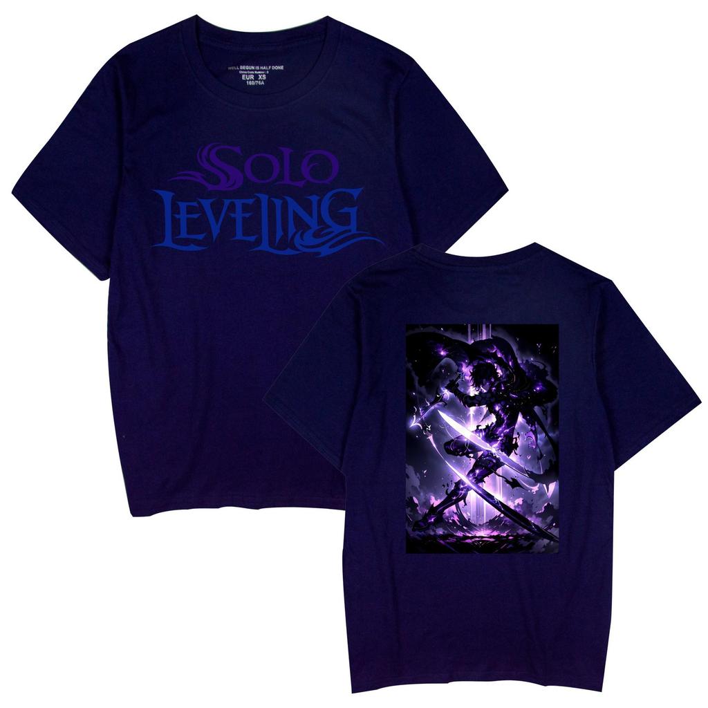 Popular Anime 'Solo Leveling' Unisex Casual Short Sleeve T-shirt for Couples
