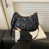 Women's Solid Color Simple Texture Shoulder Bag Women's Winter New Versatile Underarm Bag Women's Bag Korean Version Women's Bag