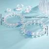 Wristband Crystal Beads Bracelet Hand Jewelry Vintage Beaded Bracelet Clear Crystal Bracelet  Gift