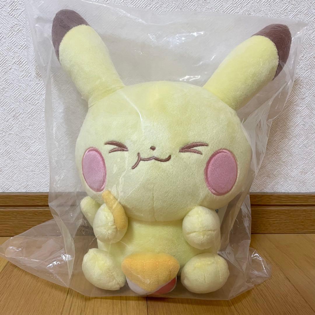 Pokepiece Ichiban Kuji B Prize Pikachu Plush Toy