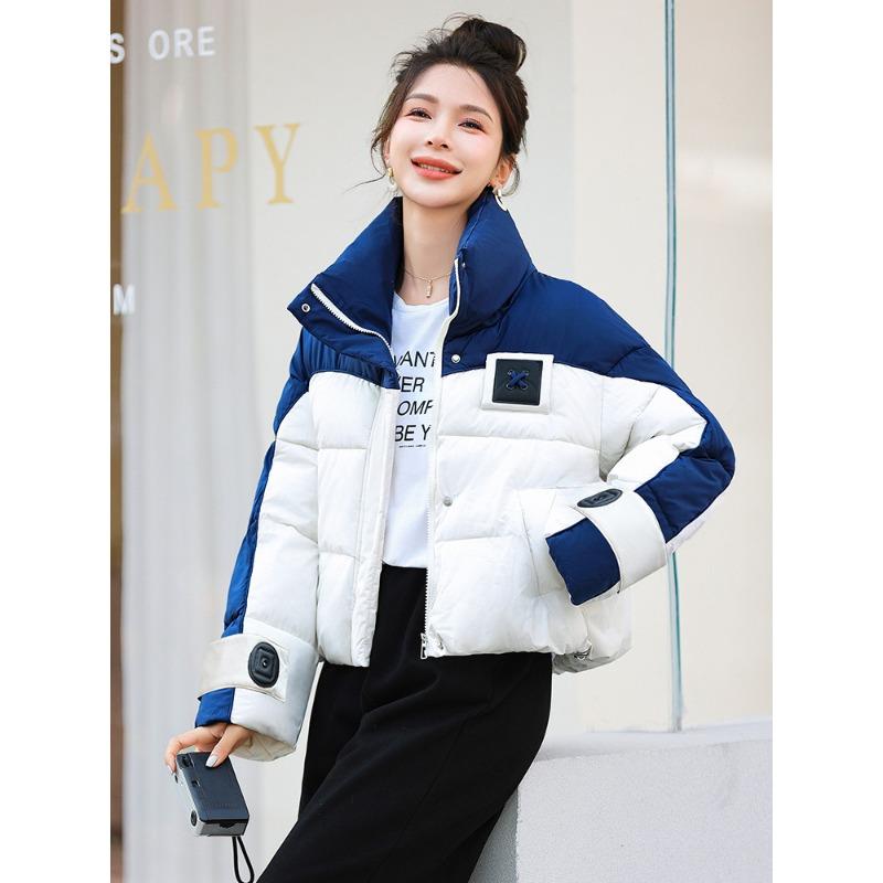 New Women's Winter Short Down Cotton Clothes Fashion Design Sense Loose Thickened Warm Jacket Tide