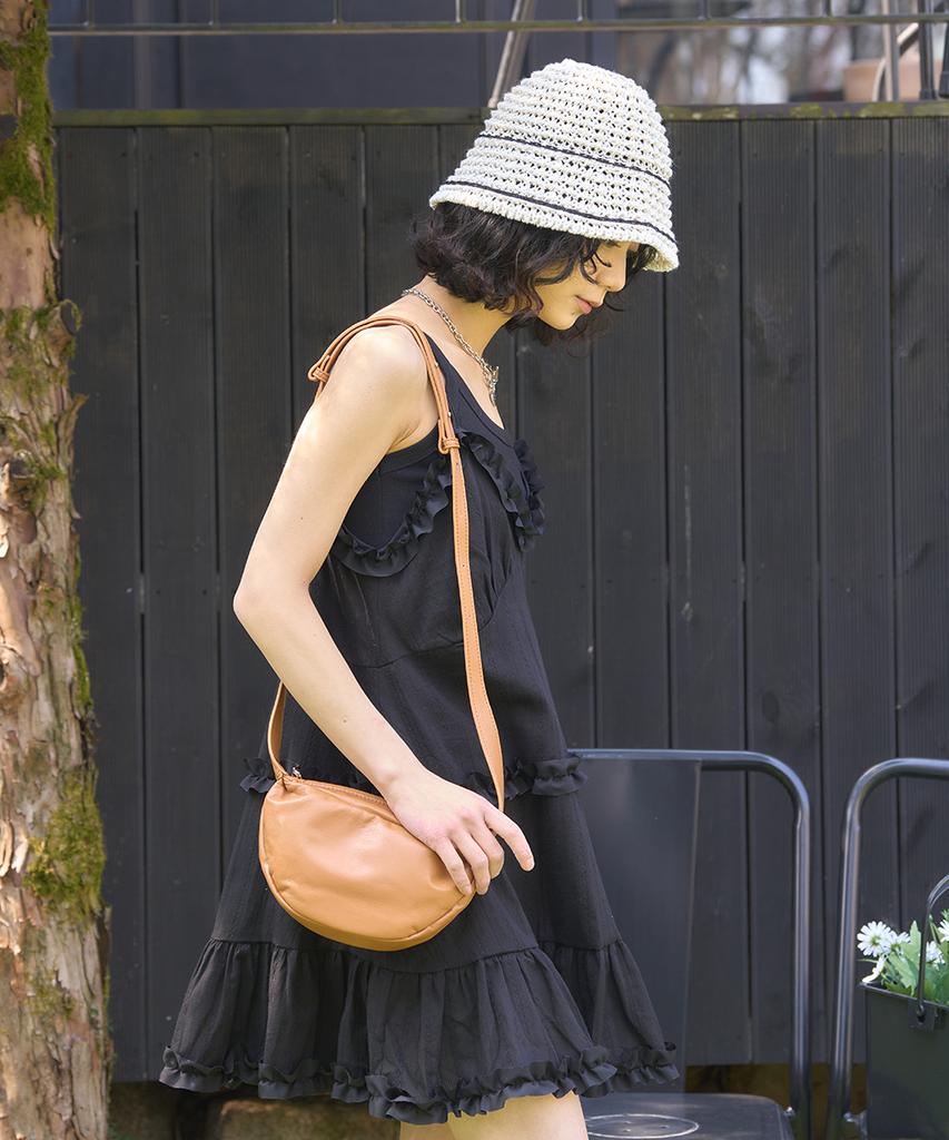 THE GREEN LAB Summer Crochet Knit Bucket Hat [Ivory]