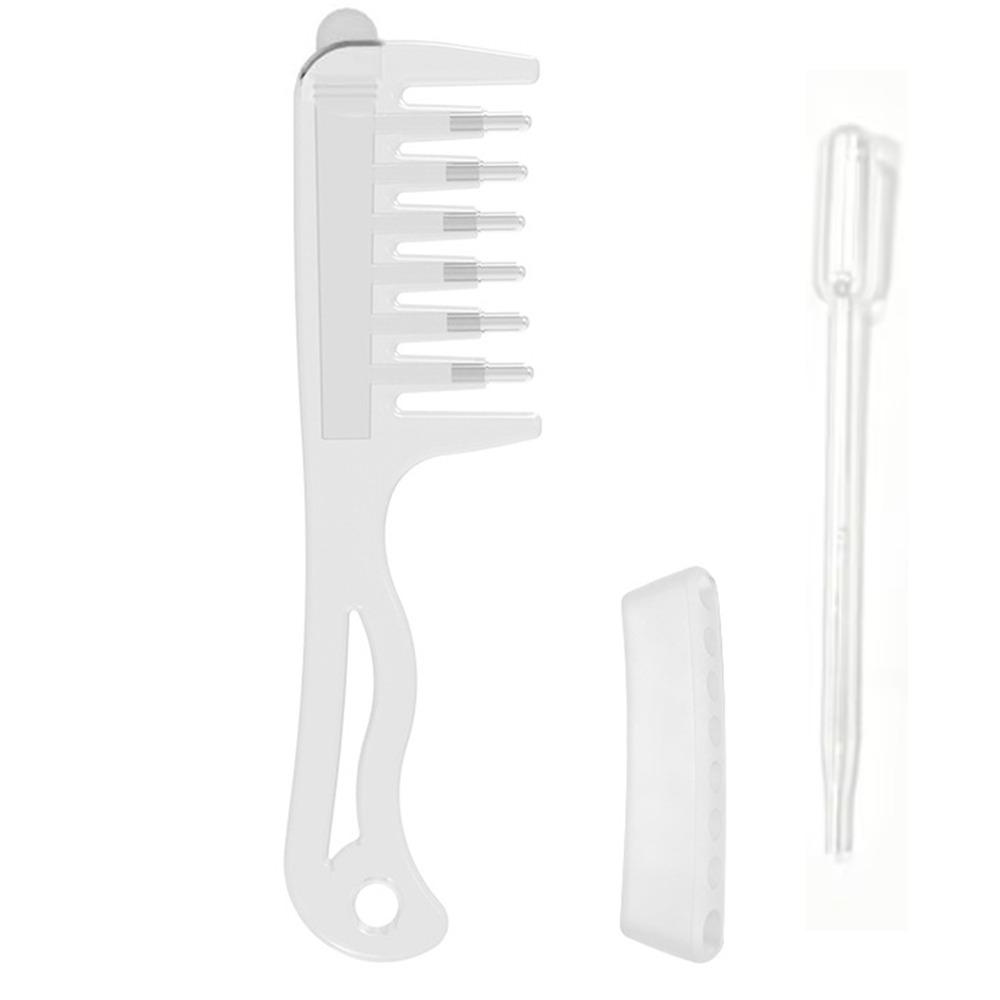 Rolling Metal Teeth Scalp Liquid Guide Comb Hair Care Comb Scalp Beard Car