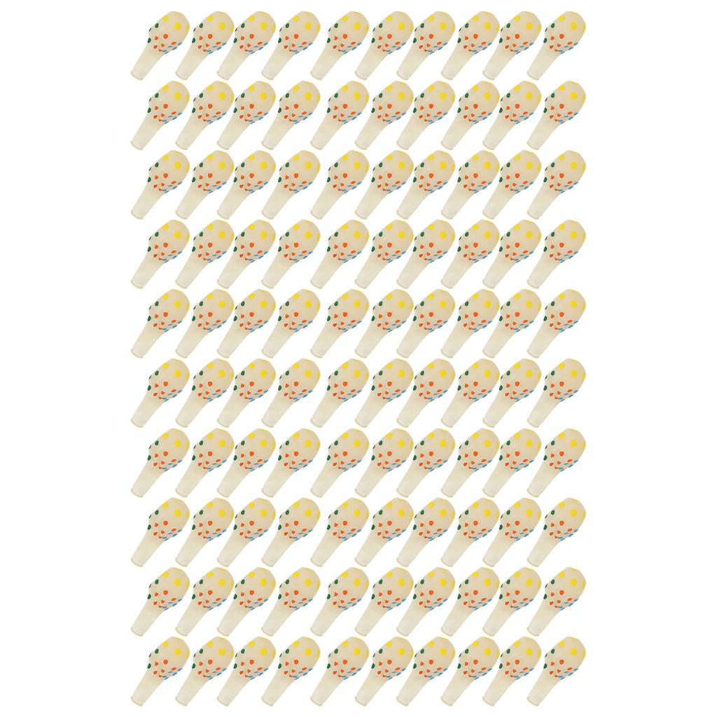 100Pcs Balloon Colorful Dots Transparent Latex Material Air Balloons for Party Decoration