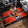 1pc Cincinnati Bengals LOGO Print Area Rug - Soft,Washable Non-Slip Indoor Mat for Office Chairs,Living Room,Home Office Decorative Rug