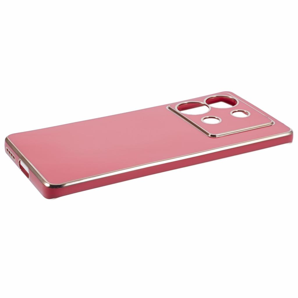 For Infinix Zero 30 5G Case Glossy TPU Phone Cover Electroplate Golden Edging