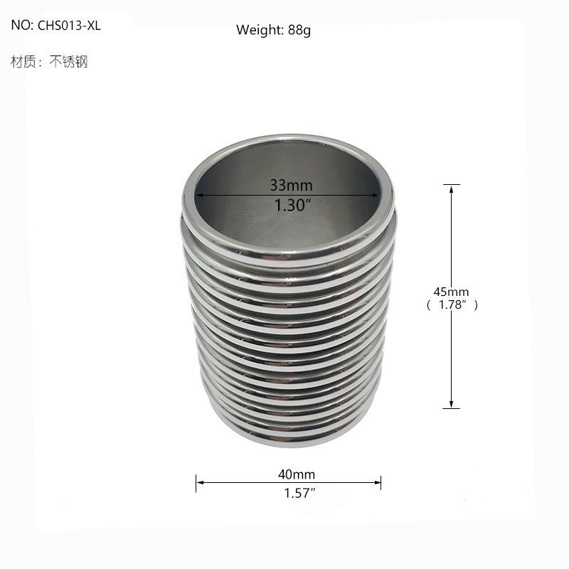 Stainless Steel Thread Penis Ring Penis Set Sex Toys Couple Passion Alternative Pleasure Sex Toy Exercise Aid