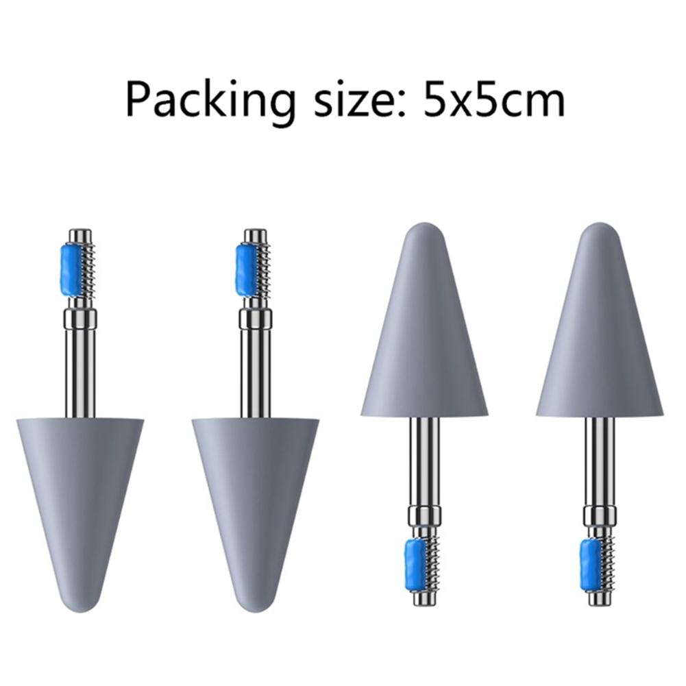 2/4 Stück Bildschirm-Stylus-Stift Austauschbare Spitzen Weiche/Harte Austauschbare Stiftspitzen Anti-Reibung für Huawei M-Pencil Honor Magic Pencil