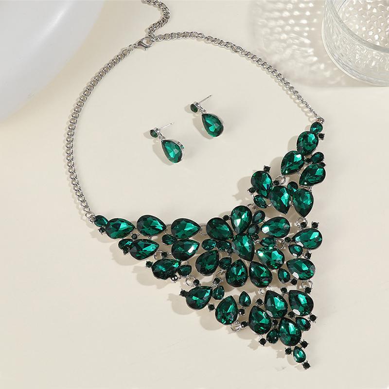 Rhinestone Crystal Vintage Necklace Women Birthday Party Wedding Banquet Valentine's Day Gifts