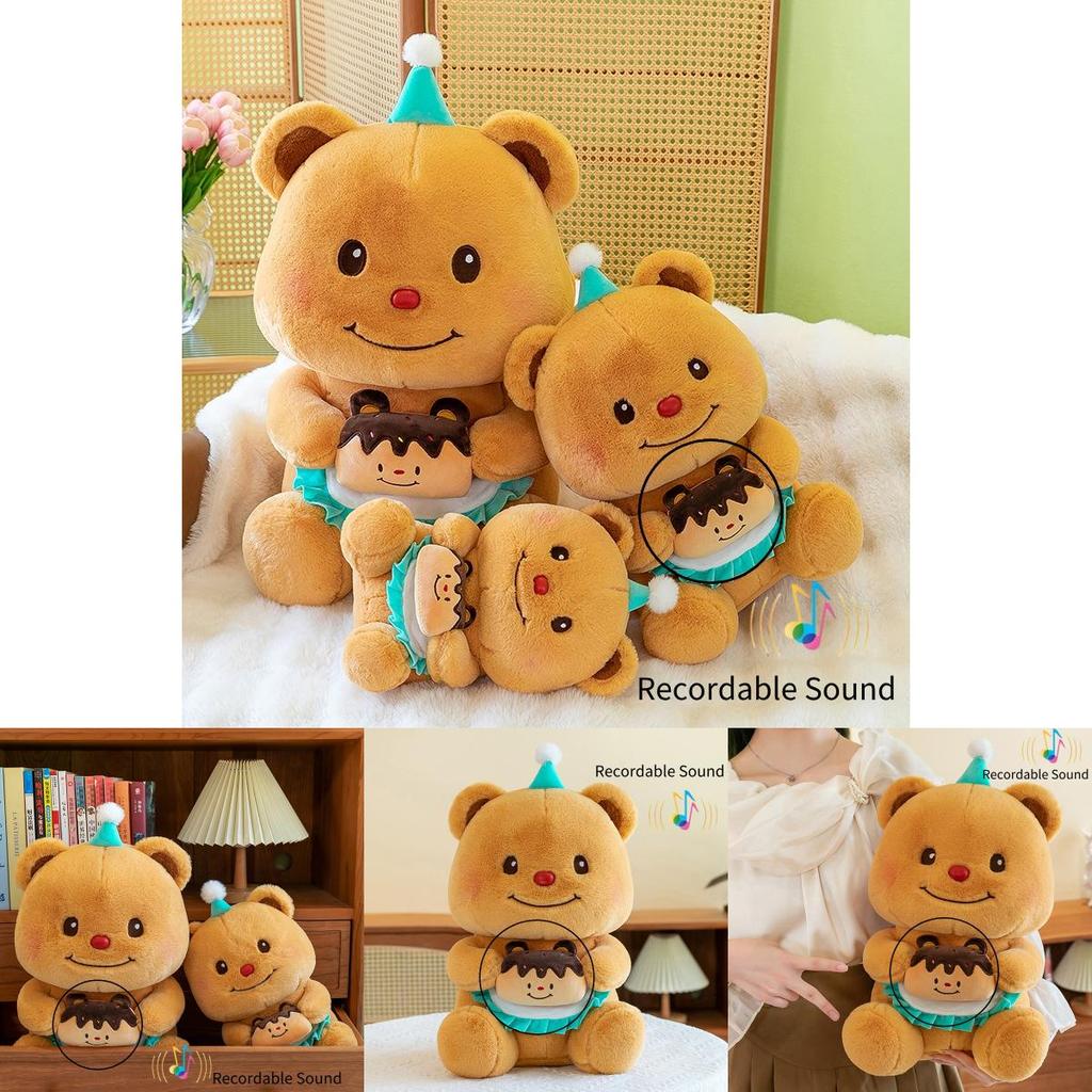 Adorable Birthday Bear Plush Doll With Voice Recording Perfect For Girls Gifts