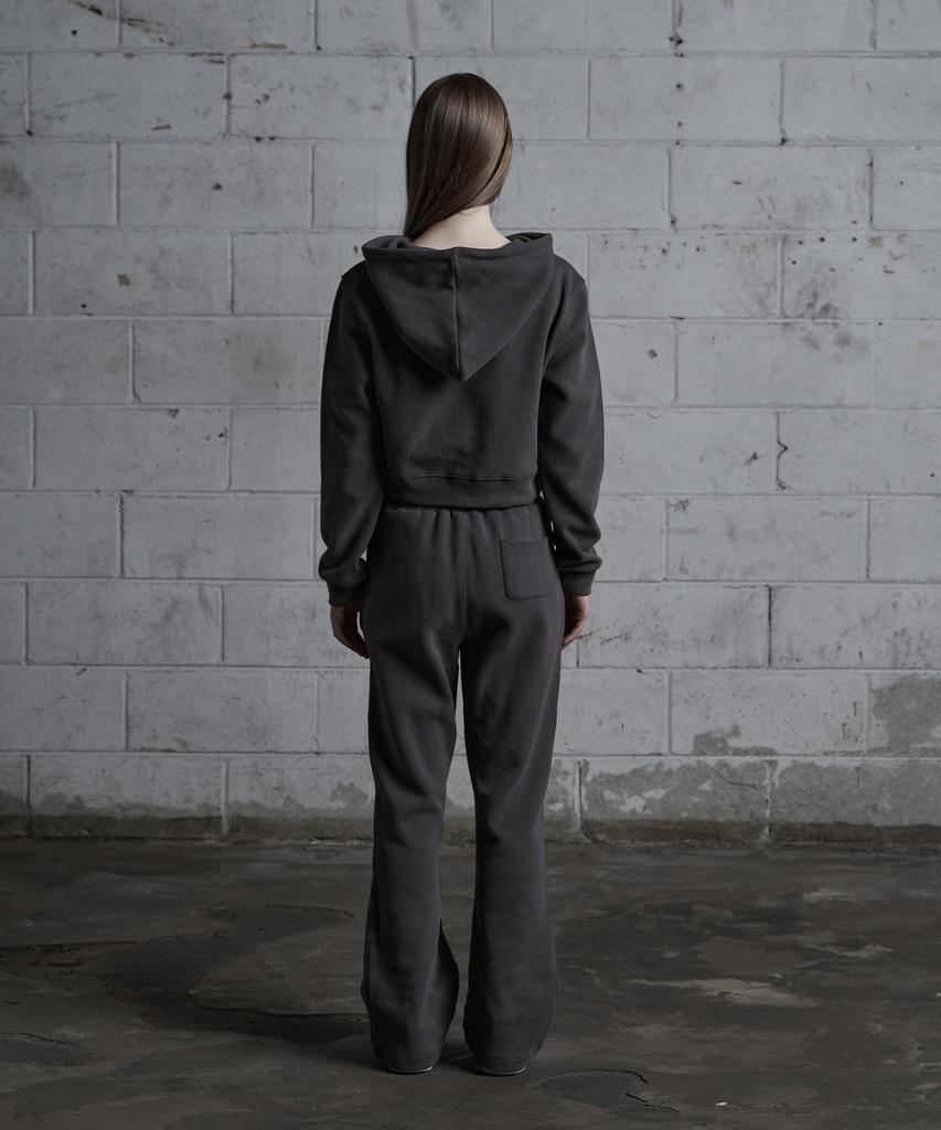 Archive Embroidered Bootcut Pants (Dark Gray)