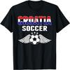 Kroatien Fußballfans Trikot - Kroatische Flagge Fußballliebhaber T-Shirt(1)