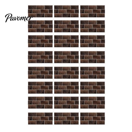 Decorative Mosaic Wall Panels Self-Adhesive PVC Tile Stickers, Waterproof Pattern Decals for Kitchen Bathroom Decal Rental Home Decor, Removable