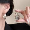 Elegant Vintage Twisted Metal Hoop Earrings for Women - Stylish and Versatile Fashion Accessory