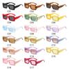Candy Color Rectangle Sunglasses for Women Men Y2K Sun Glasses Vintage Shades Eyewear UV400 Protection 90’s Party Favors