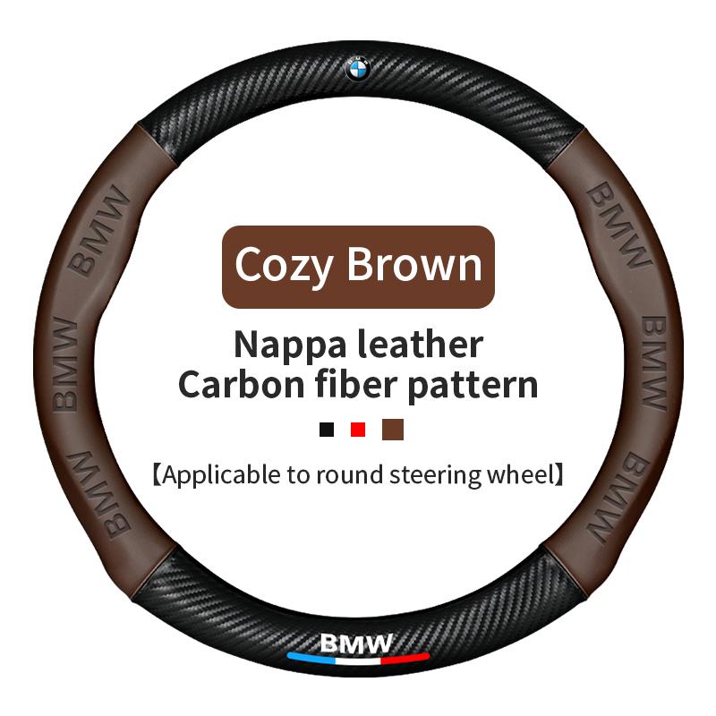 For BMW 1 2 3 5 6 7 Series F20 F30 E46 E90 E60 F30 E39 F10 F20 E87 E36 E92 X1 X2 X3 X5 X7 Car Steering Wheel Cover Accessories