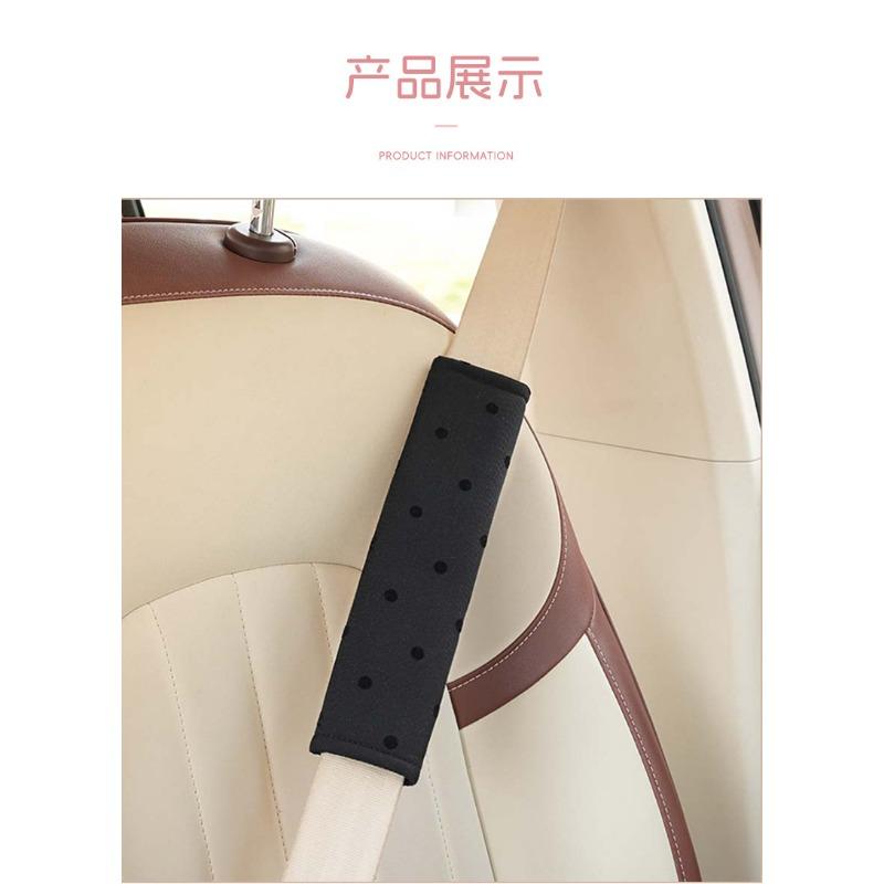 Women S Car Seatbelt Shoulder Pad Polka Dot Bow Soft Protector