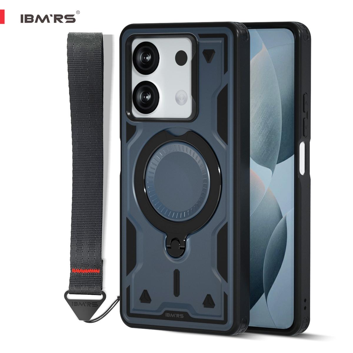 

для Redmi Note 13 Pro 4G Чехол Магнитный Ударопрочный [6.67 Дюймов] с Подставкой и Шнурком | Противоударный Чехол для Ежедневного Использования синий