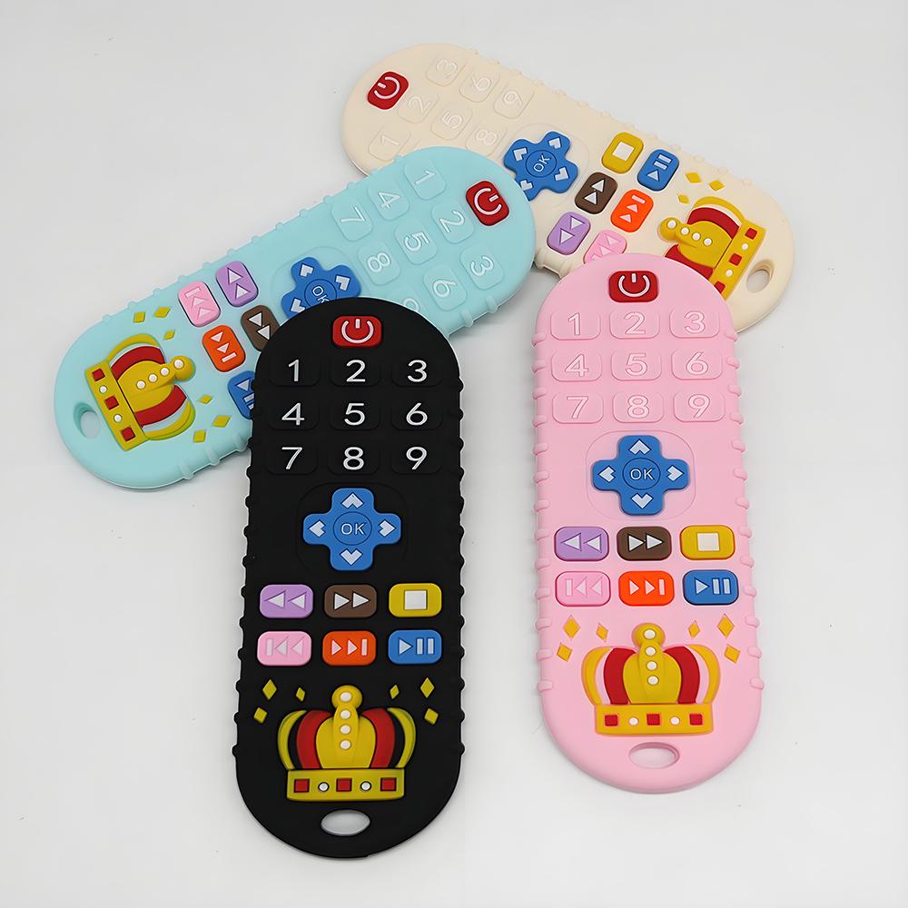 Non-Toxic Baby Remote Control Teether Silicone Baby Anti-Eating Gloves Pacifier Teether Toys Bite Stick Toys