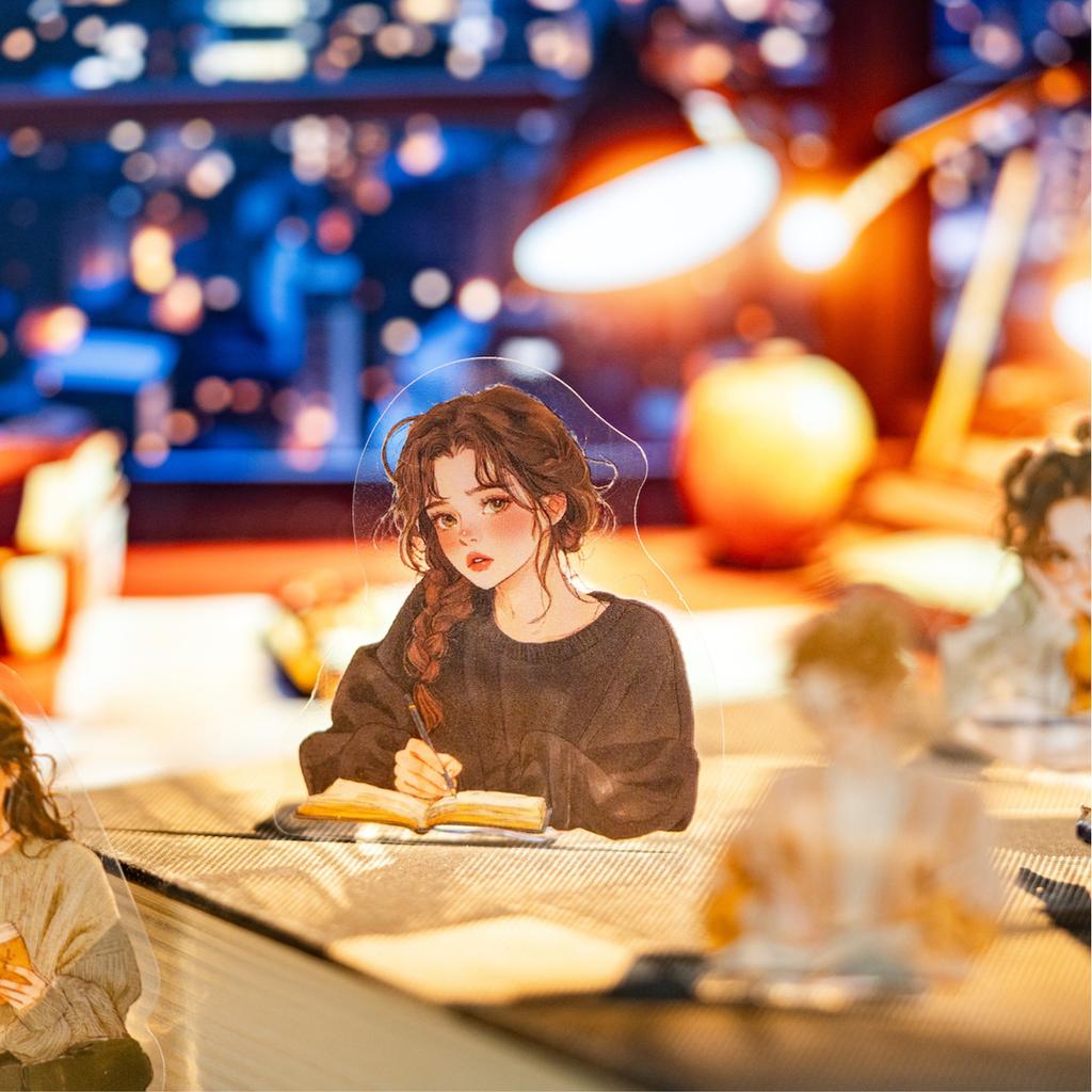 3 Bags Girly Times Series PET Stickers DIY Notebook Tablet Phone Case Creative Handbook Stickers Diary Decoration