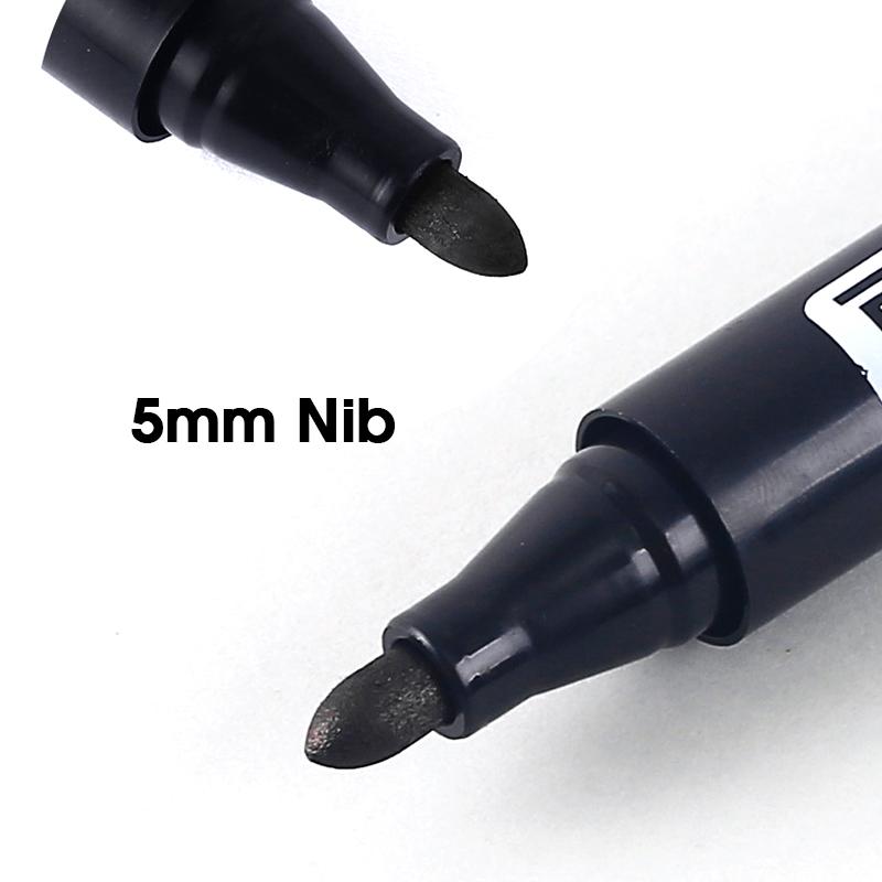 10pcs Permanent Markers,Oil-Based Ink, Large Nib,Waterproof,Quick-Drying For Logistics Express Delivery And Marking Purposes
