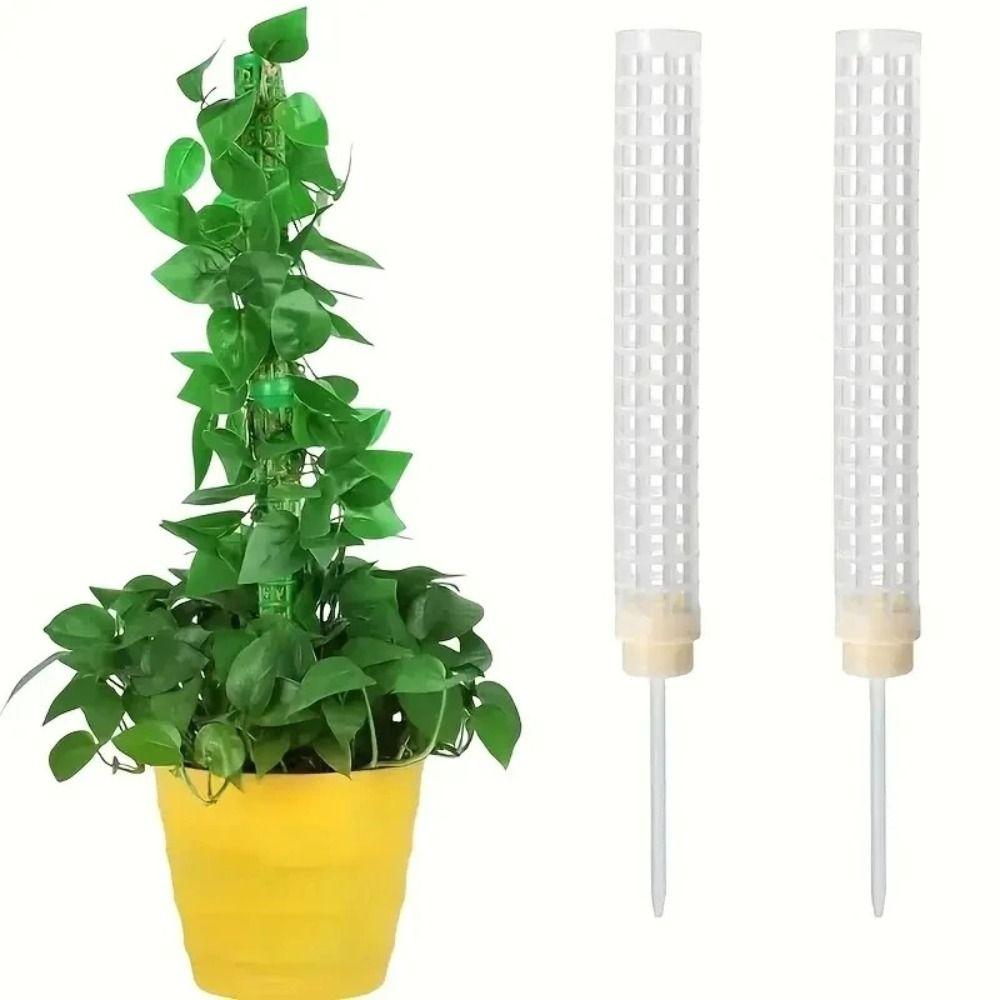2pcs Quality Flower Vines Climbing Plant Support Trellis Hollow Plastic Water Moss Column Pole Gardening Tool Plant Stakes Plant