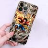 Cartoon One P-Piece Soft Phone Cover Case for iPhone 17 Pro Max 15 11 13 Pro XS Max XR 16 12 Mini 14 Plus 7 8 Air