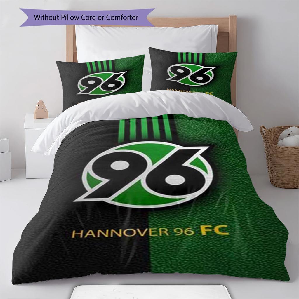 Hannover 96 Pattern Bedding Set Quilt Cover Pillowcase Home Decor Gift (1 * duvet cover + 2 * pillowcase, without core)