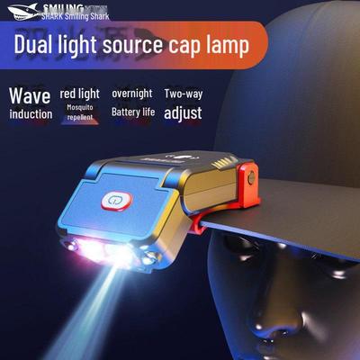 Ultra-Light Rechargeable Cap Clip Headlight for Night Fishing