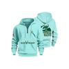 Unisex Long Sleeve Hooded Fleece Pullover Loose Fit Sweatshirt