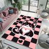 1PC Cute Kitten Pink Print Carpet for Living Room Bedroom Sofa Home Decoration Non-slip Floor Mat Modern Rugs Luxury Gifts