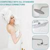 90-Degree Rotate Shower Arm Rain Shower Head Extension Arm with Flanges Adjustable Extension for Bathroom Standard