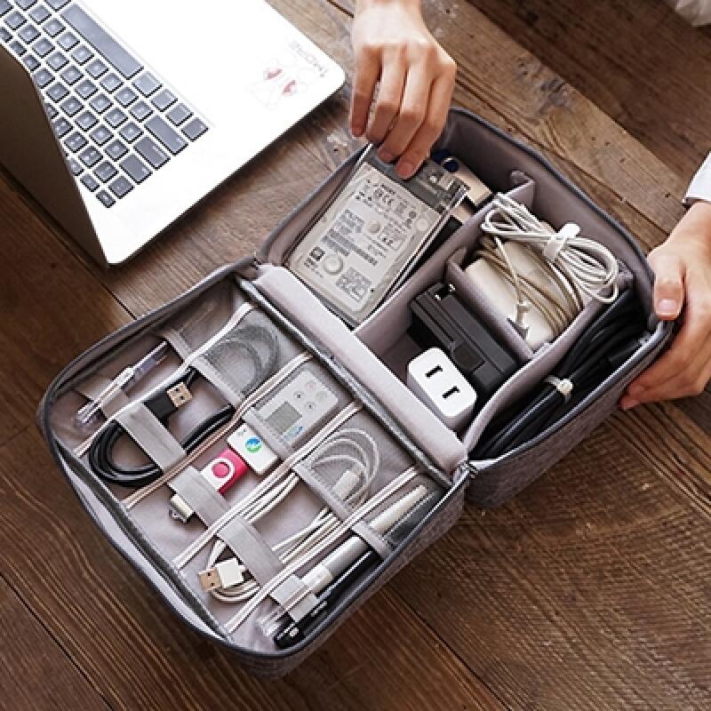 Soft Multipurpose Multi-Cable Pouch Medium