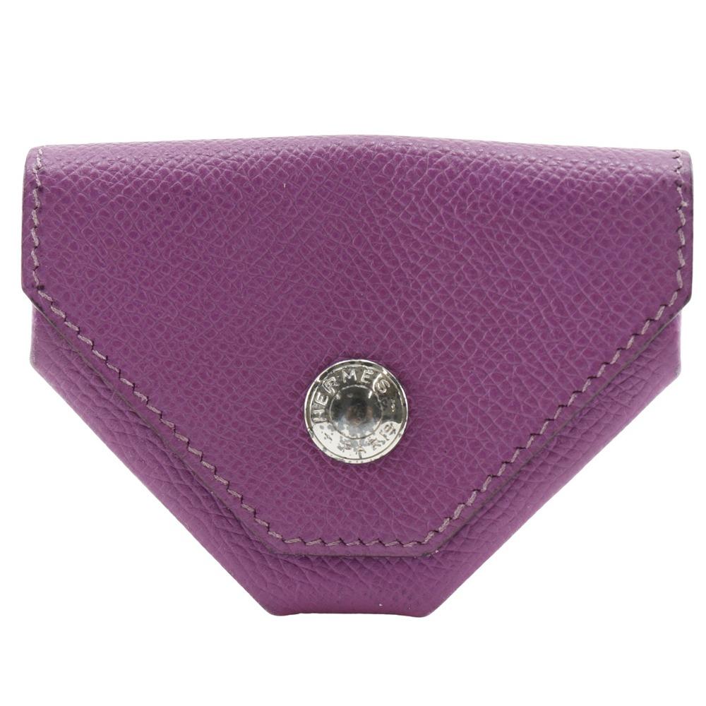 

HERMES Revan Cattle Coin Purse purple Epsom Women Used