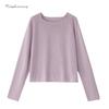 Raphenny Women's Stylish Round Neck Long Sleeve Knit Sweater