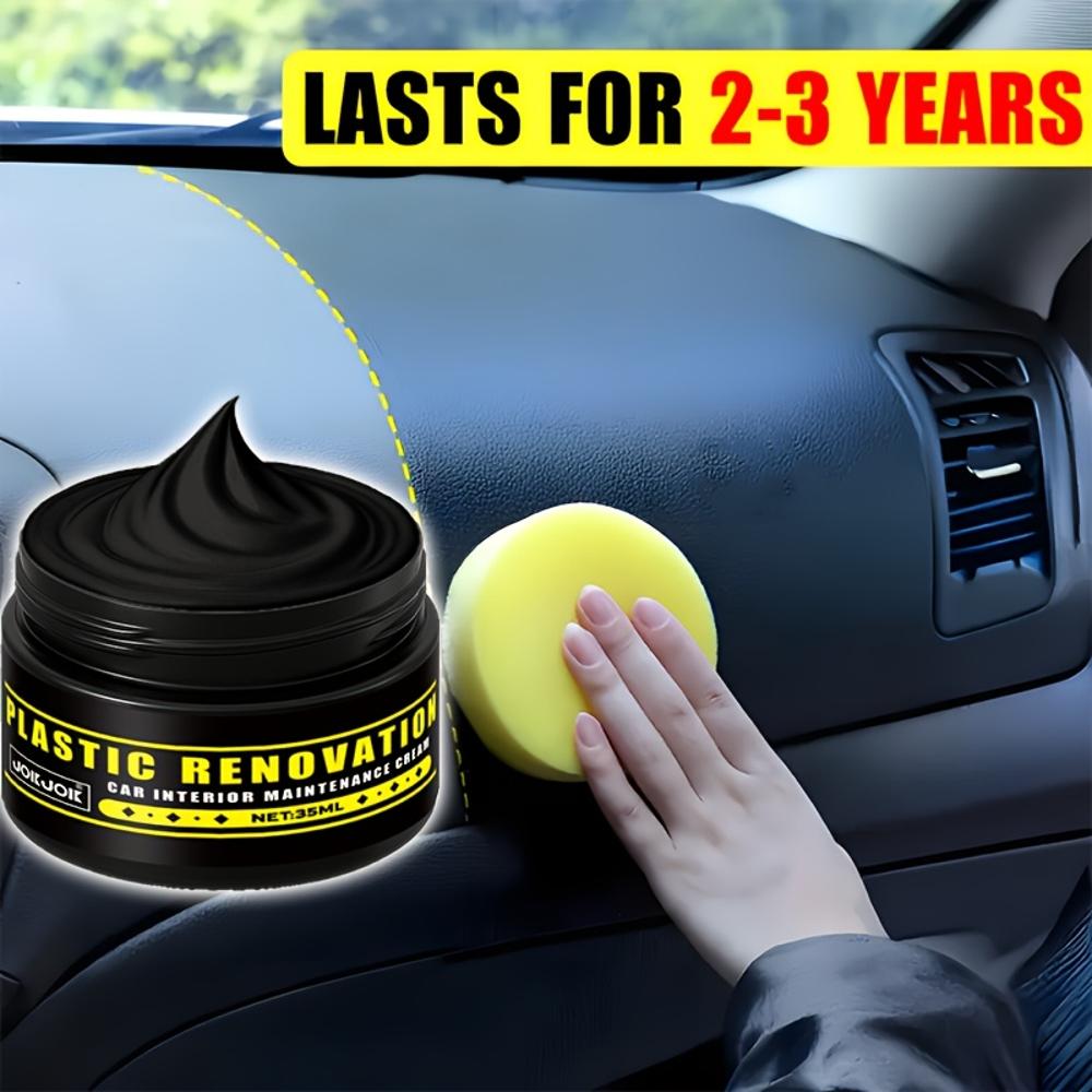 JOKJOK Premium Plastic Restorer Cream - Car Interior & Exterior Restorer, Scratch Repair & Shine Polish, Long-Lasting Protective