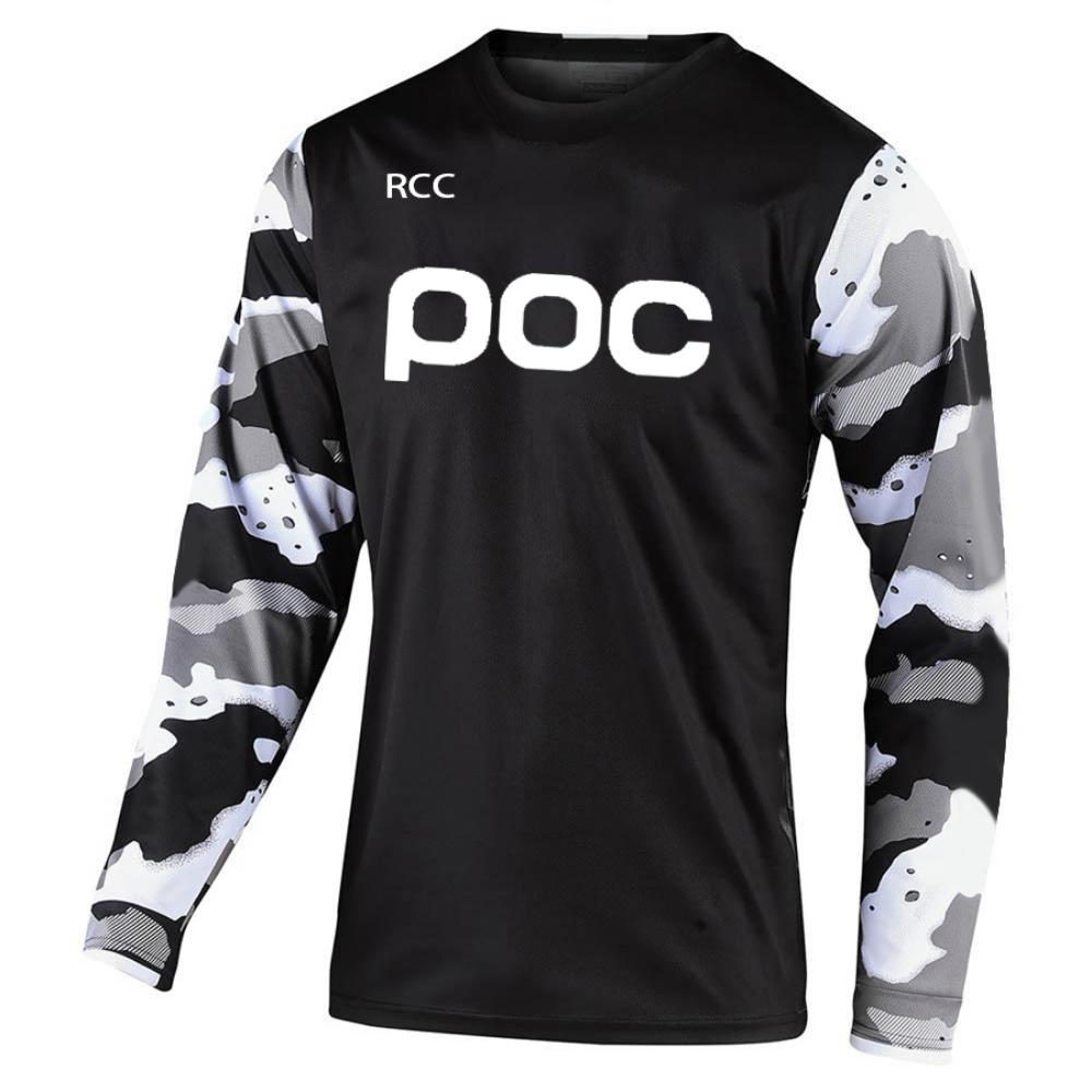POC Men's Off-road Cycling Jersey Downhil Mountain Bike DH Shirt MX Motorcycle Long Sleeved T-shirt