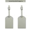 Customizable Soft PU Leather Luggage Tag with Logo and Travel Info Slot