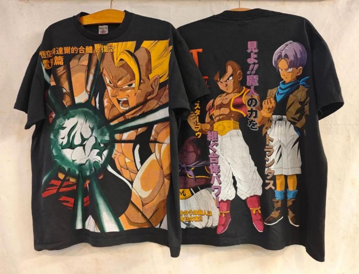 Vintage Y2K Dragon Ball Z Goku Vegeta Trunks Anime Manga Sz.L T-Shirt REPRINT M