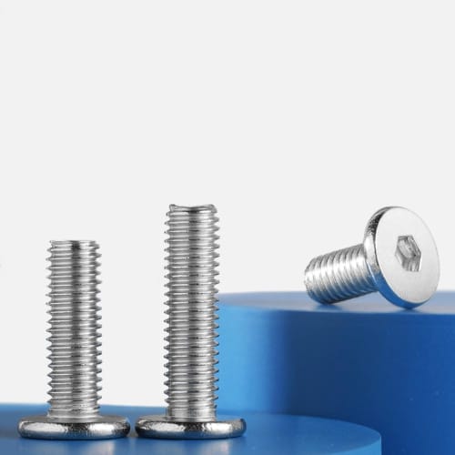 20-Piece Digital Pack of M4 Ultra-Low Head Tapping Screws, Flat Head Hex Socket Head Screws for Wood and Thin Steel Plates (M4*8)