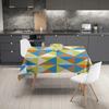 Product: 1 piece of tablecloth, geometric pattern printed design, polyester tablecloth, durablezyc