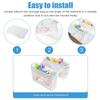 Large Capacity Baby Bath Toy Storage Mesh Design Multi-compartment Bathtub Plaything Organizer Quick Dry Easy Sorting