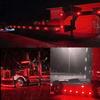 4X Red Lamp Light 6LED Truck Trailer Clearance Marker Side Lights 12V Waterproof
