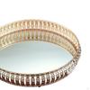 Crystal Iron Round Cosmetic Perfume Tray Cake Display Decorations