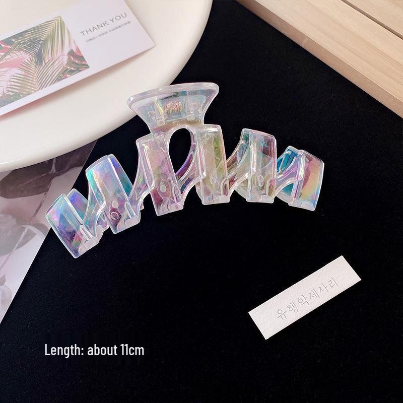 

Корейская русалка Блеск Большая заколка для волос - Красочная заколка для пучков и душа