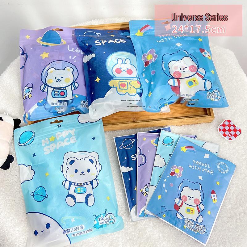 

Cute Cartoon Baby Heart Body Warmers: Self-Heating Stickers for Winter