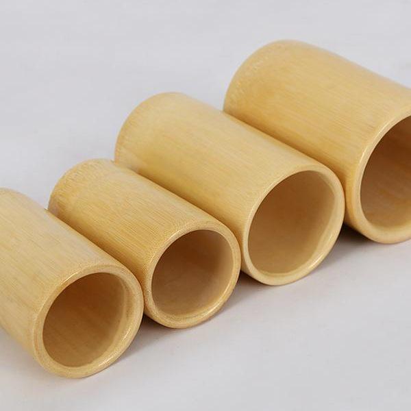 Extra Large Natural Bamboo Cupping Jar for Home Use - Suction Cup, Thickened Bamboo Tube, Wooden Design, Free Shipping