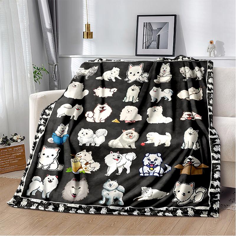 Dachshund Blanket Cute Black and Red Paws Printed Soft Flannel Blanket Warm Cozy Blanket for Teens Adults Kids