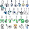 Neuer 925 Silber Charm Chamäleon Teufelsauge Anhänger Einsiedlerkrebs Perle Passend für Damen Armband Halskette DIY Schmuck Geschenk