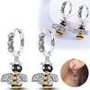 All New Silver S925 Honey Bees, Cats, Dogs Zircon Earrings and Eardrop Simple Fine Jewelry Women Girls Party Gift